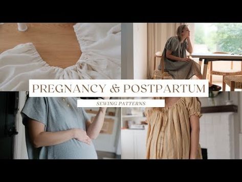 5 Sewing Patterns for Pregnancy and Postpartum - YouTube Maternity Dress Pattern Free, Maternity Sewing Patterns Free, Maternity Dress Pattern, Maternity Sewing Patterns, Stylish Sewing Patterns, Maternity Sewing, Diy Sy, Closet Clothes, Dress Patterns Free