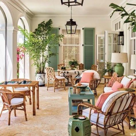 Gil Schafer, Casa Country, Caribbean Style, British Colonial Style, Luxe Interiors, Sunrooms, Florida House, Colonial Style, West Indies