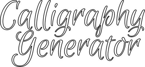 "Calligraphy  Generator" stencil. Print, customize, or make your own free at http://RapidResizer.com/stencil (EuphoriaScript font by Typesenses) #stencils #RapidResizer Letter Art Drawing Design Alphabet Fonts, Woodburning Letters Fonts, Calligraphy Stencils Printable, Calligraphy Templates Free Printable, Free Stencils Printables Templates Alphabet Letters, Easy Beginner Tattoo Stencils, Free Word Art Generator, Tattoo Templates Stencil, Printable Letters Free Alphabet Fonts