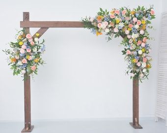 GreeneryTreasures - Etsy Reception Florals, Aisle Runners, Aisle Flowers, Wedding Arbour, Flower Colors, Flower Bar, Wedding Vision, June Wedding, Pastel Palette