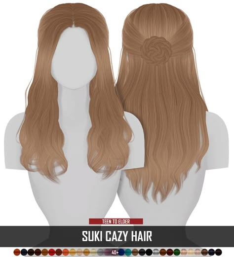 Redhead Sims CC Sim4cc Hair, Ts4 Hair, Sims 4 Black Hair, Cc Hair, Sims 4 Cc Kids Clothing, The Sims 4 Pc, Pelo Sims, The Sims 4 Packs, Sims 4 Game Mods