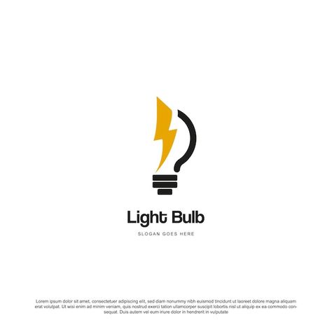 Light bulb logo designs symbol light bul... | Premium Vector #Freepik #vector #light-icon #lamp-logo #innovation-icon #silhouette-logo Light Bulb Logo Design Ideas, Electrical Logo Design Ideas, Electrical Engineering Logo, Innovation Logo Design, Bulb Logo Design, Path Logo, Electrical Logo, Innovation Logo, Electricity Logo