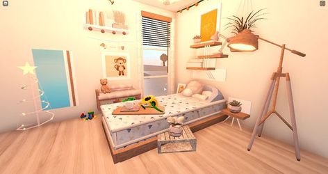 Bloxburg Modern Living Room, Cheap Living Room Ideas, Pink House Exterior, Bloxburg Decor, Bloxburg Interior, Farmhouse Design Ideas, Modern Living Room Design Ideas, Cheap Living Room, Bloxburg Bedroom