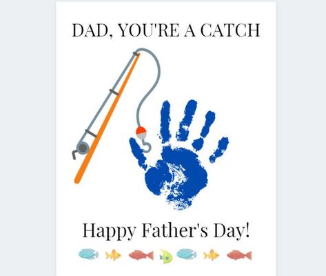 Kids Fathers Day Crafts, Diy Father's Day Crafts, Dad Crafts, Fathers Day Art, Handprint Gifts, Footprint Crafts, Toddler Arts And Crafts, Daycare Activities, Handprint Craft