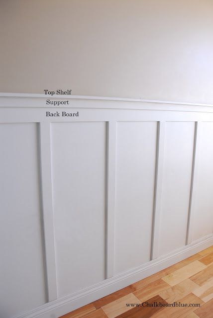 Chalkboard Blue: How to do Board and Batten trim Makeover Kamar Mandi, Bathroom Diy Ideas, Diy Bathroom Design, Batten Wall, Board Batten, Mdf Panel, Board And Batten Wall, Bathroom Farmhouse Style, Hal Decor