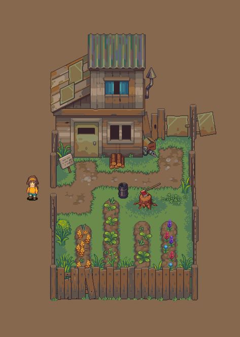 Man House, Piskel Art, Moody Art, Pixel Art Tutorial, 2d Game Art, Cool Pixel Art, Pixel Art Characters, Pix Art, Pixel Design