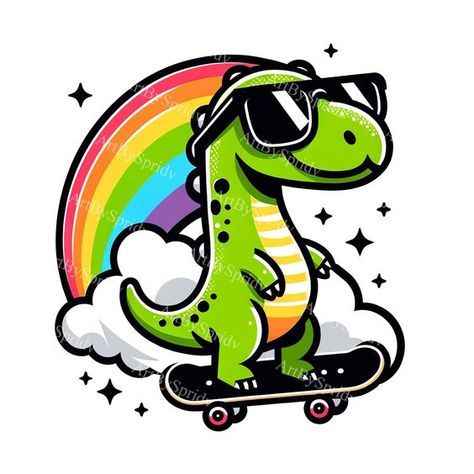 Product too voluminous. The fabric does not seem like cloth. Product sent back to the sender Dinosaur With Sunglasses, Skateboarding Dinosaur, Cute Dinosaur Drawing, T Shirt Design Ideas Creative, Dinosaur Clipart, Kids Accessories Fashion, Transparent Clipart, Sublimation Projects, Dinosaur Design