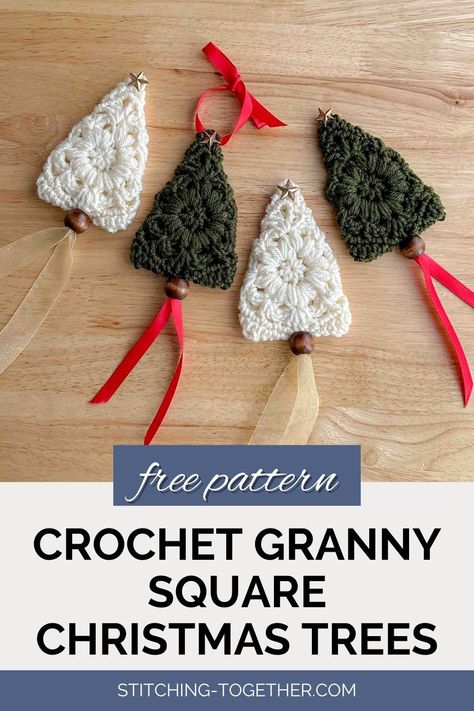 Granny Square Christmas Tree Ornament Crochet Afghan Squares Patterns Free, Granny Square Projects Ideas Inspiration, Crochet Granny Squares Patterns Free, Evermore Christmas, Crocheted Hammock, Christmas Tree Crochet Pattern Free, Granny Squares Pattern Free, Granny Square Tree, Christmas Granny Squares