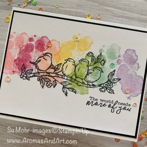 Free As A Bird, Bird Stamp, Bird Cards, Stamping Up Cards, E Card, Watercolor Cards, Creative Cards, Stamping Up, Young Living