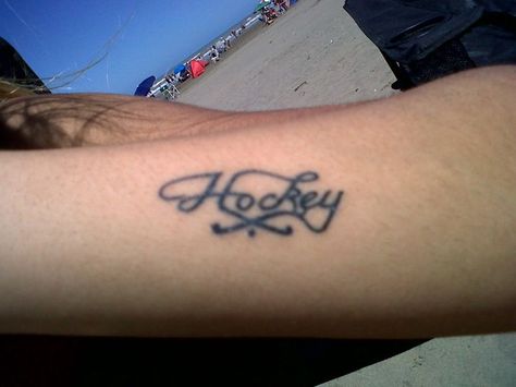 hockey tattoo - Google Search Field Hockey Tattoo Ideas, Field Hockey Tattoo, Hockey Stick Tattoo, Hockey Tattoo Ideas, Hockey Tattoos, Hockey Tattoo, Tattoo Beach, Field Hockey Stick, Sport Tattoos