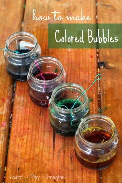 Bubbles Recipe, Bubble Recipe, Busy Activities, Colored Bubbles, Surface Tension, Sidewalk Chalk, Water Play, Kids Corner, Fun In The Sun