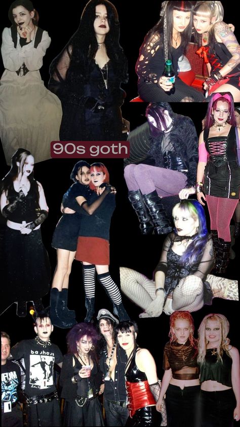 90s goth fashion #90sgoth #gothfashion #goth #tradgoth Goth 90s Outfits, 90s Industrial Goth, 90 Goth Fashion, Goth 2000s Fashion, 90s Alternative Fashion Grunge, 1980 Goth, School Goth Outfits, 80s Goth Outfits, 90s Alternative Aesthetic