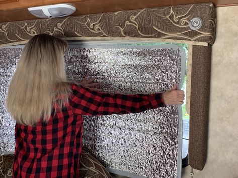 12 Best Ways to Insulate a Travel Trailer for Winter – RVBlogger Insulating Camper For Winter, Diy Rv Insulation, Travel Trailer Clothes Storage, Rv Window Insulation, Rv Window Insulation Diy, Rv Skirting Ideas 5th Wheels, How To Insulate Windows For Winter, Rv Insulation Ideas, Rv Skirting Ideas Diy