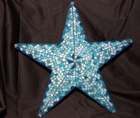 Mosaic Star, Christmas Mosaics, Mosaic Art Projects, Mosaic Madness, Stone Mosaic Tile, Mosaic Artwork, Mirror Mosaic, Tile Projects, Mosaic Projects