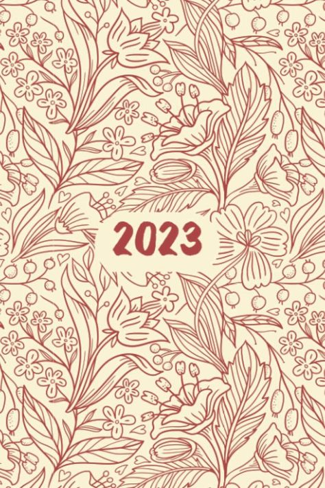 2023: Red Flower Floral Pattern Academic Agenda Journal, Gratitude Bullet Weekly Planner, To-do list for Women, Girls and Student (6 in x 9 in) Paperback Good Notes Planner Cover, Kdp Journals, Bullet Journal First Page, Academic Agenda, 2023 Weekly Planner, Weekly Planner Journal, Goodnotes Covers, 2024 Journal, Simple Weekly Planner