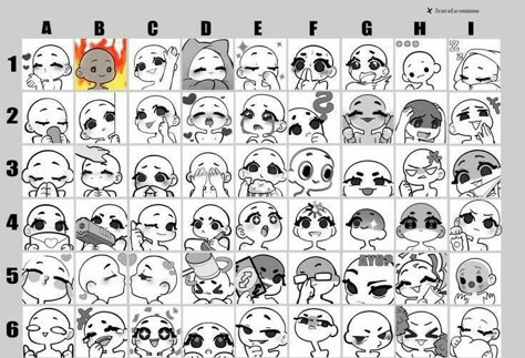 Funny Emotes Discord, Blushing Expression Drawing, Png Tuber Expression Sheet, Character Emotions Chart, Chibi Expressions Faces, Chibi Faces Expressions, Chibi Emotes Base, Blushing Doodle, Twitch Emotes Base