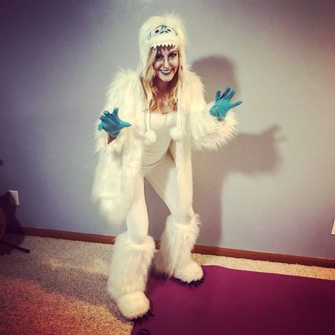 Bumble the Abominable Snowman from Rudolph! Bumble Costume Rudolph, Bumble Rudolph Costume, Diy Yeti Costume, Abominable Snowman Costume Women, Yeti Costume Women, Snowman Diy Costume, Yeti Costume, Abominable Snowman Costume, Rudolph Costume