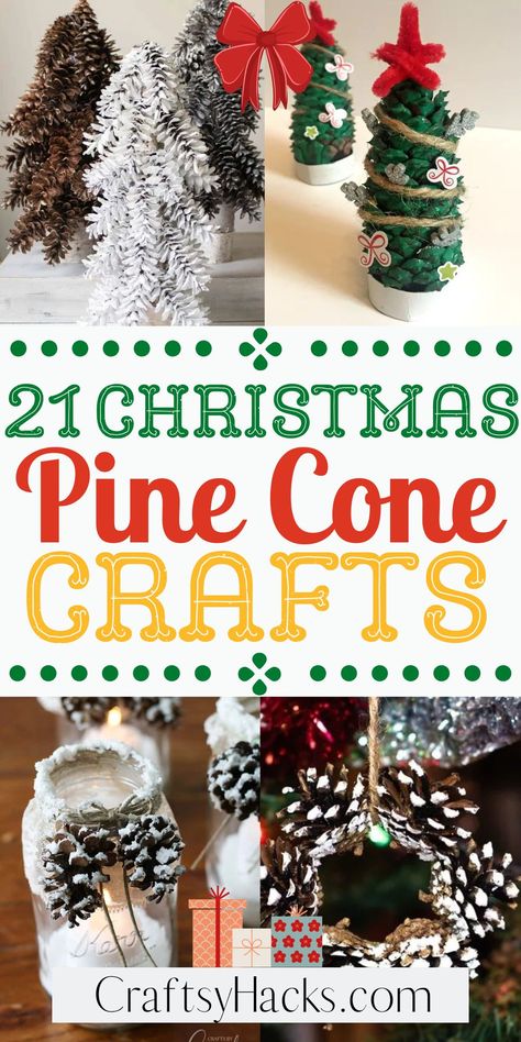 Add a natural touch to your home décor with these pinecone Christmas craft ideas! These easy DIY projects are perfect for the holiday season. Get inspired with fun and creative Christmas craft projects using pinecones! Christmas Craft With Pinecones, Cleaning Pinecones For Crafts, Christmas Crafts Using Pinecones, Diy Christmas Decorations Pine Cones, Diy Pine Cone Christmas Decorations, Pine Cone Christmas Tree Diy Craft Ideas, Homemade Pinecone Ornaments, Pinecone Christmas Crafts For Kids, How To Make Pinecone Ornaments