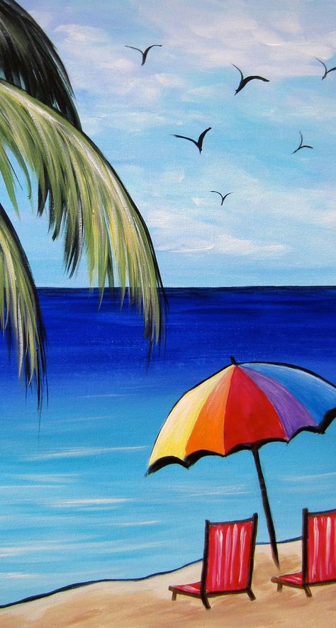 MY STYLE !!! Beach Chairs, Drawing Ideas, Painting Ideas, Umbrella, The Beach, I Hope