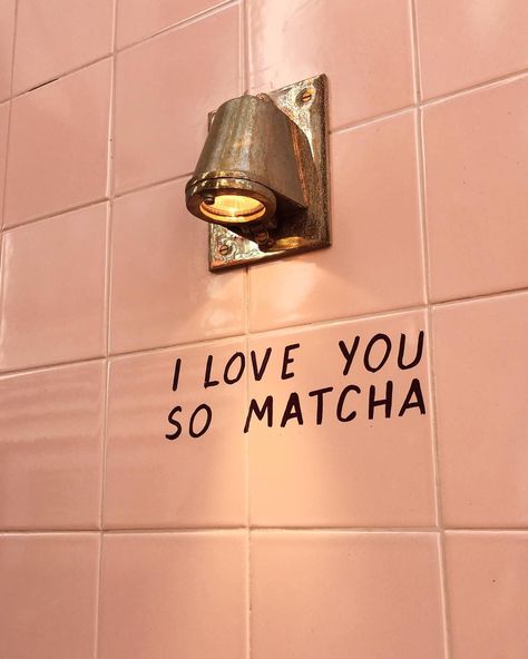 I love you so matcha Matcha Quotes, Cafe Vibes, Visual Notes, Bakery Ideas, Cafe Shop Design, Color Quotes, Coffee Shop Design, Pinky Promise, Aesthetic Rooms