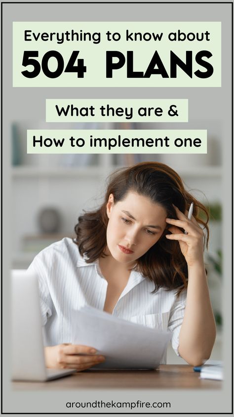 A teacher reviewiing a 504 plan and deciding how to implement it. Preparing For 504 Meeting, 504 Accommodations Cheat Sheets, Iep Vs 504 Plan, 504 Accommodations Cheat Sheets Middle School, 504 Plan Accommodations Middle School, 504 Plan Accommodations Elementary, 504 Accommodations, Iep Accommodations List, 504 Plan Accommodations High School