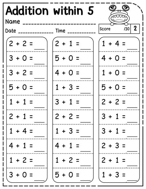 math worksheets Introducing Addition Kindergarten, Math For Kindergarten Worksheets, Addition For Kindergarten, Math Worksheets For Grade 1, Add And Subtract Within 20, Addition Within 20, Holiday Math Worksheets, Addition Kindergarten, Math Drills