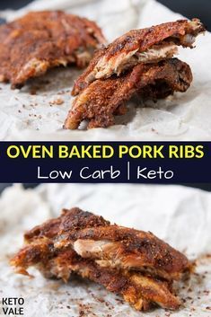 Oven Baked Pork Ribs, Baked Ribs Recipe, Baked Pork Ribs, Slow Cooked Ribs, Baby Back Pork Ribs, Ribs In Oven, Oven Baked Ribs, Bbq Pork Ribs, Rib Meat