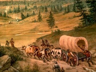 Find out more about the history of Conestoga Wagon, including videos, interesting articles, pictures, historical features and more. Get all the facts on HISTORY.com Oregon Trail History, Wagon Trails, California Trail, Westward Expansion, Sacramento River, Tiny Trailers, The Oregon Trail, Oregon Trail, Covered Wagon