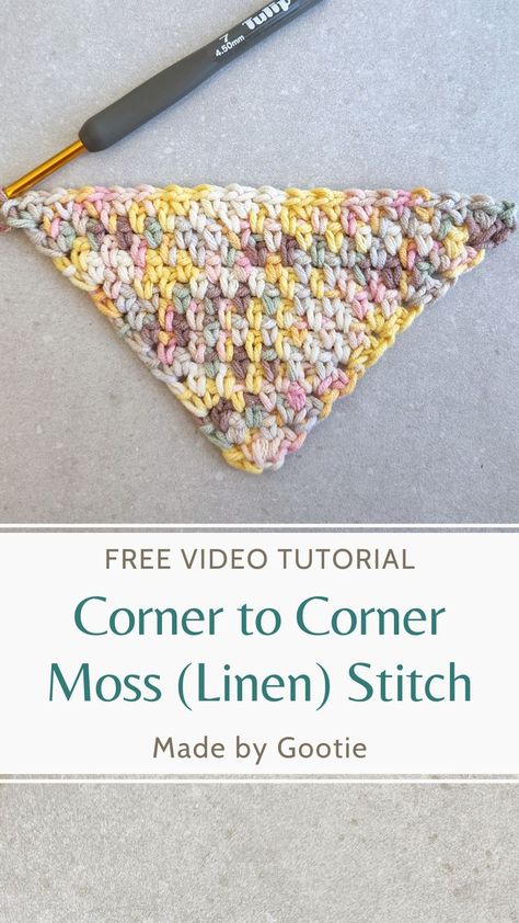 C2c Moss Stitch, Quick And Easy Crochet Blanket, Crochet Moss Stitch, Linen Stitch Crochet, Quick Crochet Blanket, Crochet C2c Pattern, C2c Crochet Pattern Free, Crochet Knit Stitches, Linen Stitch