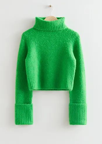 Kelly Green Sweater, Digital Wardrobe, Cropped Cable Knit Sweater, Green Turtleneck Sweater, Green Turtleneck, Turtleneck Jumper, Turtle Neck Jumper, Fitted Turtleneck, Ladies Turtleneck Sweaters