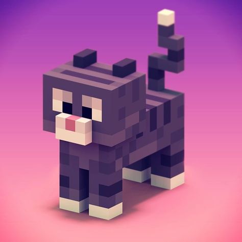 Cat Minecraft, Minecraft Statues, Princess Crafts, Voxel Art, Minecraft Structures, Minecraft Pictures, Diy Minecraft, Cute Minecraft Houses, Minecraft Construction