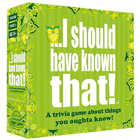 I should have known that! - A trivia game about things you oughta know >>> Click image for more details. (This is an affiliate link) You Oughta Know, What Do You Meme, Adult Party Games, Fun Board Games, Trivia Game, Question Cards, Trivia Questions, Family Game, Adult Games