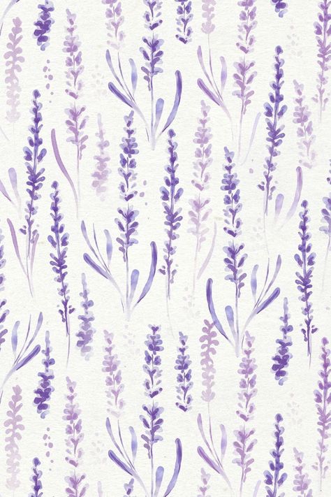 Iphone Wallpaper Purple Flower, Lavender Pattern, Light Purple Wallpaper, Lavender Watercolor, Watercolor Wallpaper Iphone, Lavender Background, Watercolor Flowers Pattern, Wallpaper Watercolor, Purple Flowers Wallpaper