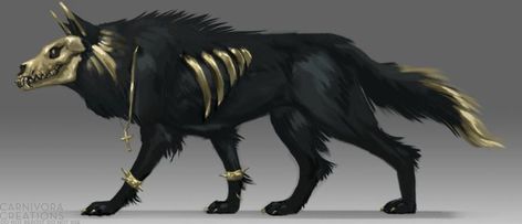 Gold and sin: closed by KFCemployee Wolf Artwork, Dark Creatures, Fantasy Wolf, Werewolf Art, Mythical Animal, Canine Art, Fantasy Beasts, Creature Drawings, Monster Concept Art