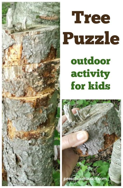 40+ Awesome Outdoor Learning Activities for Kids - Happy Toddler Playtime Summer Literacy Activities, Outdoor Nature Activities, Puzzle Preschool, Balloon Science Experiments, Outdoor Preschool, Tree Puzzle, Sensory Play Activities, Nature Field, Outdoor Learning Activities