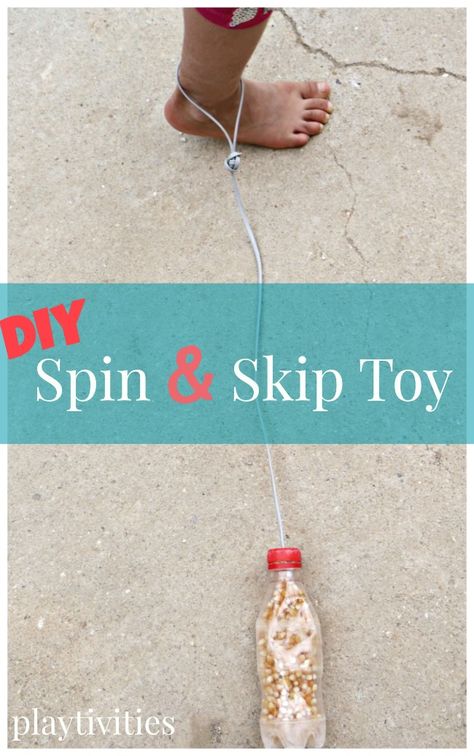 DIY spin and skip toy Babysitting Ideas, Children's Games, Skip It, Children Activities, Homemade Toys, Toy Ideas, When You Were Young, Outdoor Activities For Kids, Backyard Fun