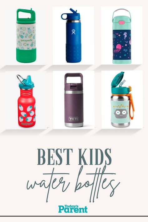 photos of 6 of the water bottles featured in the article Back To School Water Bottles, Water Bottles For School, Water Bottles For Kids, Water Bottle For School, Custom Water Bottles For Kids, Toddler Water Bottle, Kids Water Bottle Vinyl Boy, Kids Thermos, Kids Drink Bottles