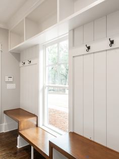 Mud Room Addition, Red Oak Hardwood, Mud Room Entry, Mudroom Lockers, Bench Mudroom, Mudroom Decor, Mudroom Entryway, Mudroom Laundry Room, Mudroom Ideas