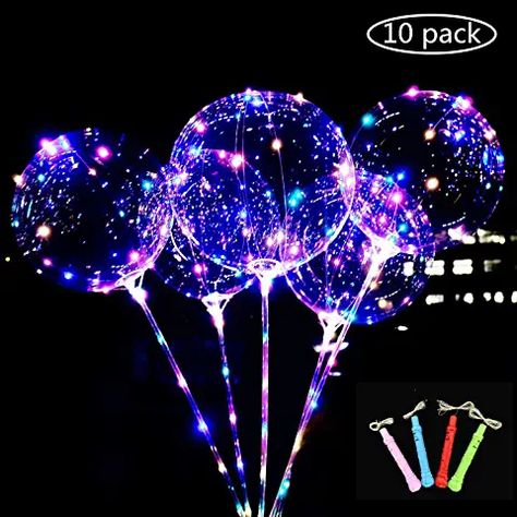 Party Lights Decoration, Christmas Birthday Party Decorations, Bobo Balloons, Balloon Arch Diy, Kids Party Balloons, Light Up Balloons, Transparent Balloons, Led Balloons, Balloon Lights