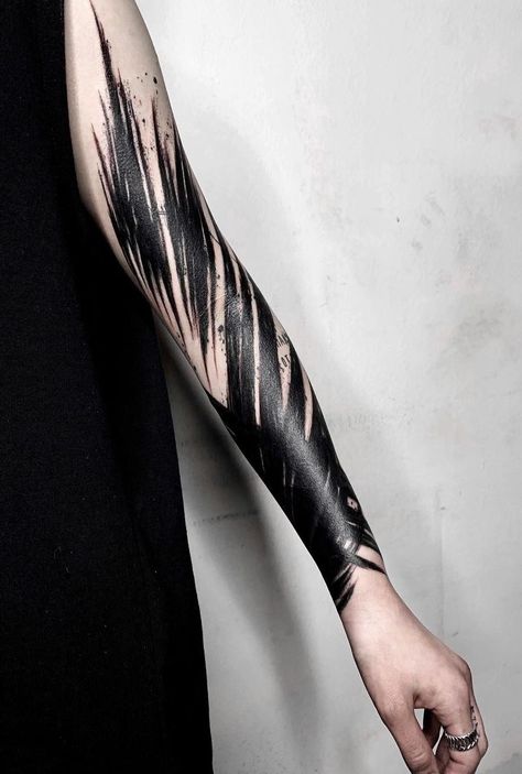 Black Pattern Tattoo, Black Out Design Tattoo, Arm Blackout Tattoo, Tattoo Black, Blackout Tattoo Design, Black Out Arm Tattoo, Black Tattoo, Blackout Arm Tattoo Sleeve, Blackout Hand Tattoo