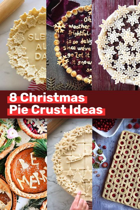 8 Christmas Pie Crust Ideas – allspice Christmas Pie Ideas, Christmas Pie Crust Designs, Recipes With Pie Crust, Christmas Pie Crust, No Fail Pie Crust, Pie Crust Ideas, Fancy Pie Crust, Christmas Pies, Pie Crust Art