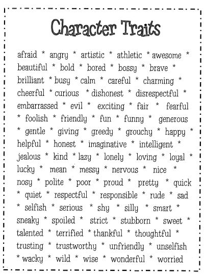 Responsive Literacy: Character Traits Character Traits Writing, Descriptive Adjectives, Teaching Character Traits, Character Trait Worksheets, Good Character Traits, Teaching Character, Read Alouds, Character Traits, Writing Characters