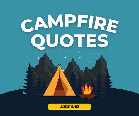 75 Best Campfire Quotes for Kids Campfire Sayings, Camping Quotes Adventure, Camping Puns, Campfire Quotes, Summer Camp Quotes, Camping Sayings, Camper Quotes, Camping Preschool, Camp Quotes