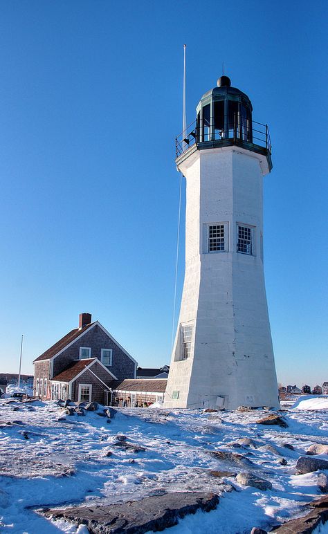 England Scenery, Scituate Massachusetts, Bass Harbor Lighthouse, Scituate Ma, New England Lighthouses, Follow The Light, Rock Collecting, Lighting The Way, Lighthouse Pictures