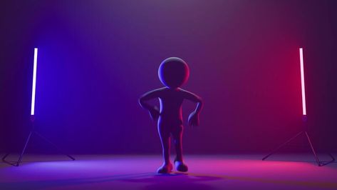 Character 3d dancing on the neon background Animation Dance, Neon Background, Neon Backgrounds, Youtube Banners, Free Stock Video, Logo Banners, Nature Backgrounds, Heart With Arrow, Marketing Design