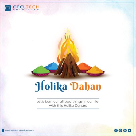 Let's burn all are bad things on this Holika Dahan and welcome a colorful fresh start this Holi. Happy Holi to everyone. Holi Dahan, Holi Happy, Holika Dahan, Holi Images, Greetings Images, Something Something, Happy Rakshabandhan, Bad Things, Happy Holi