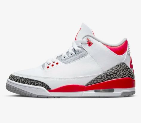 Air Jordan 3 White Cement, Jordan 3 White Cement, Dunk Contest, Jordan 3s, Red Jordans, White Cement, Jordan 3 Retro, Black Cement, Air Jordan 3 Retro