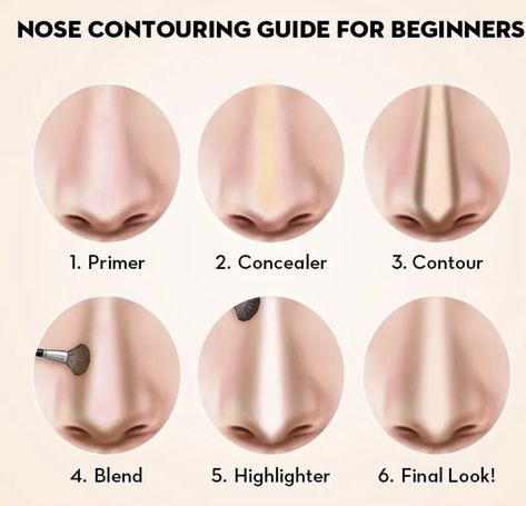 Contouring Guide, Makeup Instructions, Face Makeup Guide, Makeup Rules, Oval Face Makeup, Makeup Routine Guide, How To Contour Your Face, Face Contouring Makeup, Nose Contour