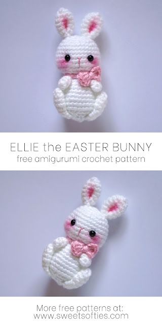 Small Easter Crochet Patterns, Flutterby Chunky Crochet Pattern, Tiny Crochet Bunny, Crochet Easter Bunnies, Crochet Easter Ideas Free Patterns, Easter Bunny Amigurumi Free Pattern, Small Bird Crochet Pattern Free, Crochet Easter Bunny Pattern Free Easy, Mini Bunny Crochet Pattern Free