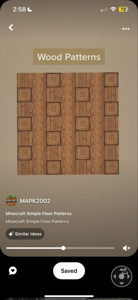 Flooring Ideas In Minecraft, Minecraft Houses Flooring, Minecraft Dark Oak Wall Designs, Cool Floor Designs Minecraft, Minecraft Wall And Floor Ideas, Minecraft Library Ideas Aesthetic, Minecraft Stripped Wood Floor, Minecraft House Floor Ideas, Minecraft Upstairs Ideas